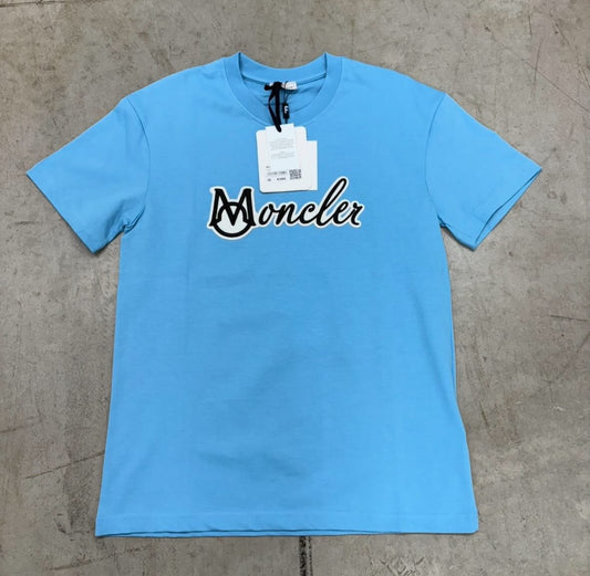 Moncler Embroidered Varsity Logo Cotton T - Shirt